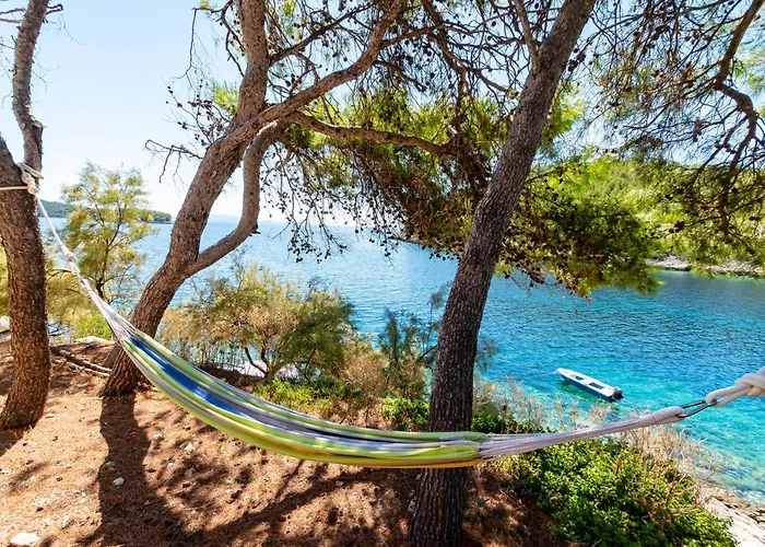 By The Sea Cove Zaglav, Korcula - 12208 דירה
